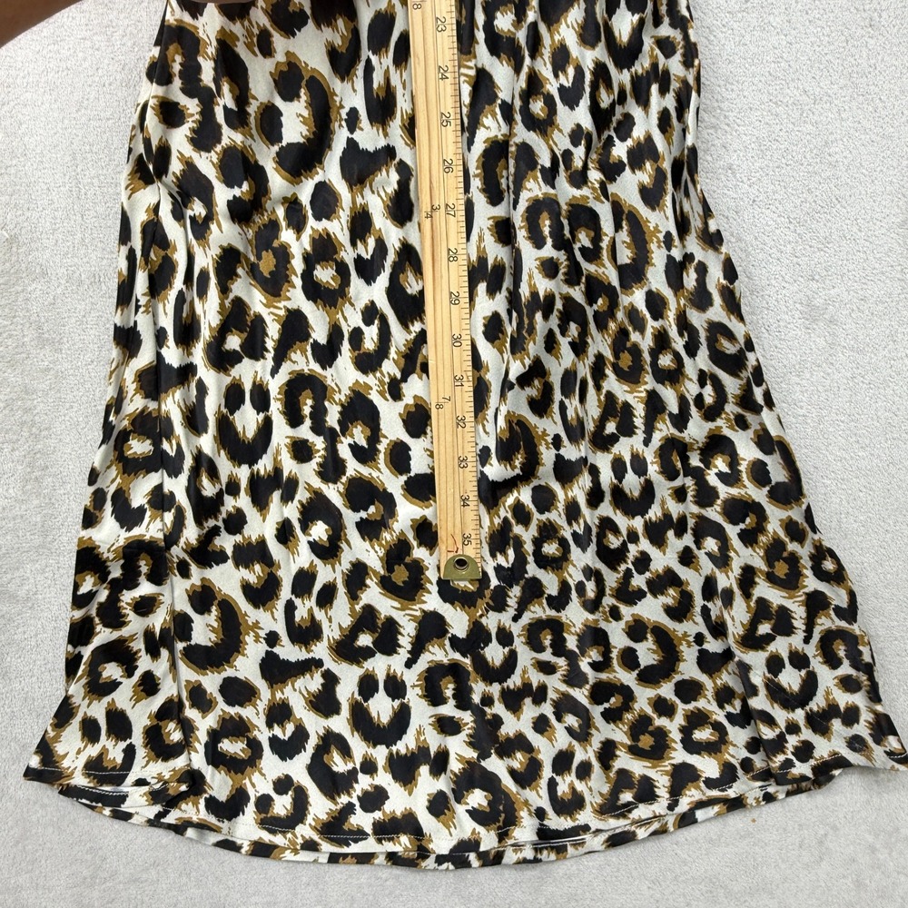 Conditions Apply Anthropologie Elva Slip Maxi Dress Women Small‎ P Leopard Print - Picture 7 of 15